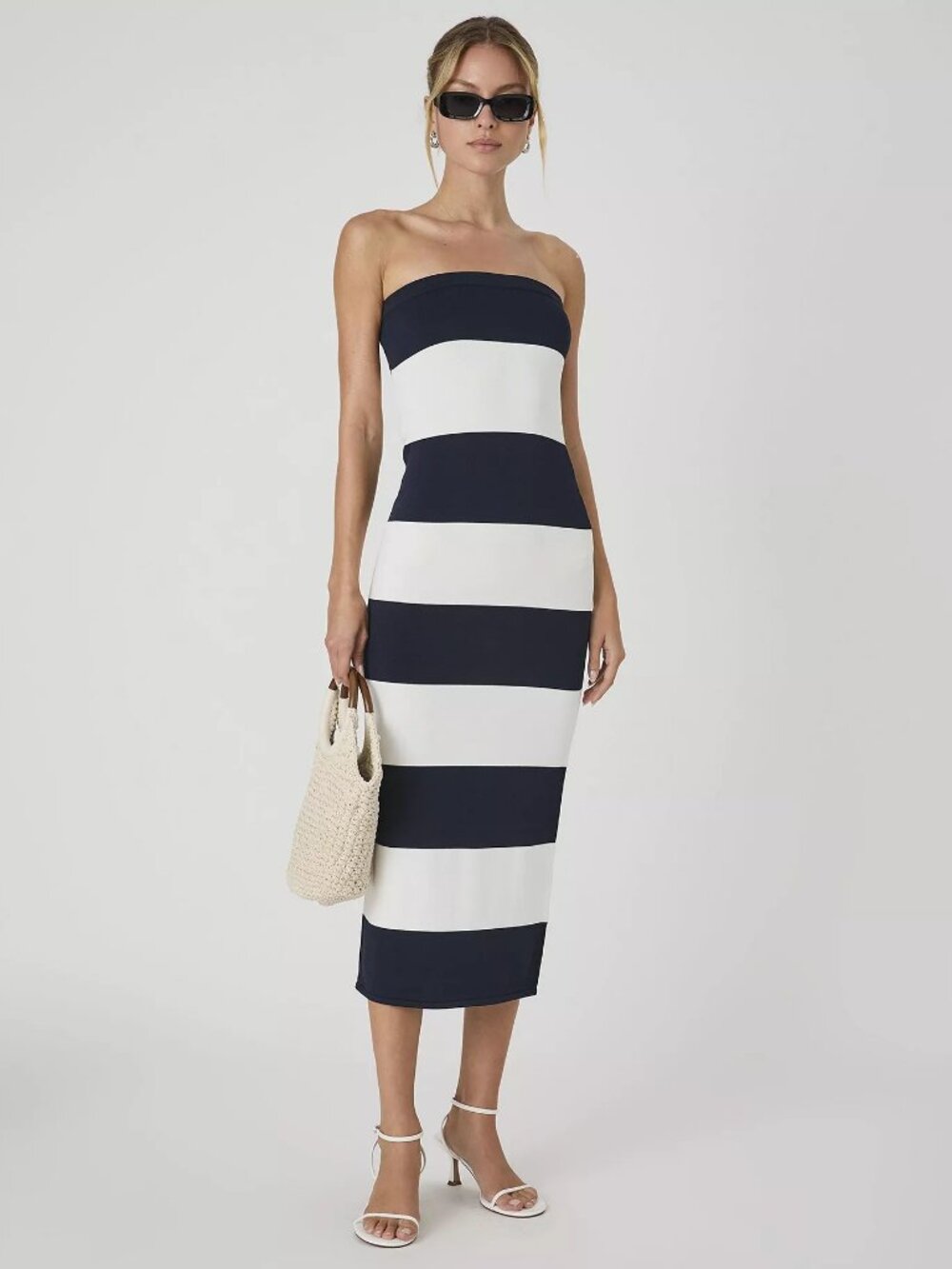 French Connection Women's Bodycon Knit Midi Tube Dress